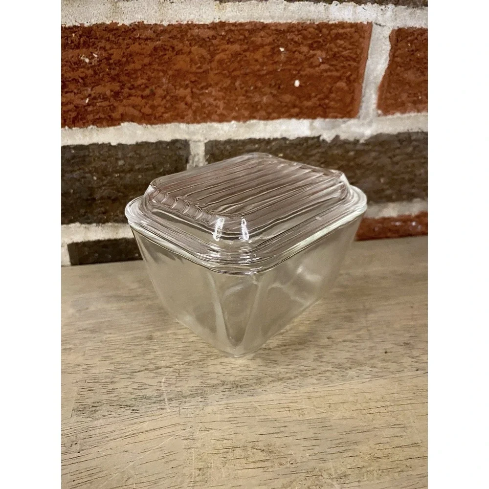 PYREX 501 B Dish & 501 C Clear Ribbed Glass Refrigerator Dish Replacement